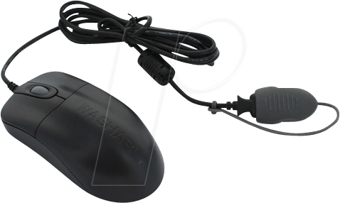 SILVER STORM SW - Maus (Mouse), Kabel, USB, IP68, desinfizierbar, schwarz von SEAL SHIELD