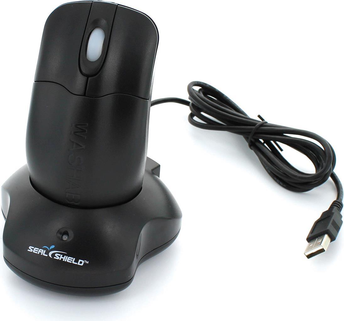Seal Shield Silver Storm Waterproof Encrypted - Maus - optisch - 3 Tasten - kabellos - 2,4 GHz - kabelloser Empfänger (USB) - Schwarz (STM042WE) von SEAL SHIELD