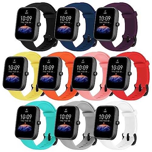 SEANTUA, 10 Pack Armband Kompatibel für Amazfit GTS, 20mm , Amazfit Bip 3 Pro/Bip 3/ Bip Lite/Bip S/Bip U Pro/Bip S Lite/Amazfit GTS 4/ GTS 4 Mini/GTS 3/ GTS 2 Mini/GTS 2/ GTS 2e/ GTR 42mm SEANTUA, 10 Pack Armband Kompatibel für Amazfit GTS, 20mm , Amazfit Bip 3 Pro/Bip 3/ Bip Lite/Bip S/Bip U Pro/Bip S Lite/Amazfit GTS 4/ GTS 4 Mini/GTS 3/ GTS 2 Mini/GTS 2/ GTS 2e/ GTR 42mm von SEANTUA