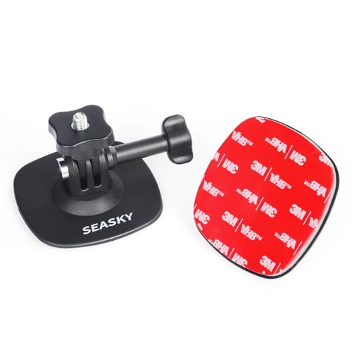 SEASKY A1 Flexibel klebende Helmhalterung mit 3M VHB Klebehalterung für GoPro Hero 13/12/11/10/9/8 für insta360 X4 X3 X2 Sportkamera Zubehör Befestigung passend Flache Gebogene Oberflächen SEASKY A1 Flexibel klebende Helmhalterung mit 3M VHB Klebehalterung für GoPro Hero 13/12/11/10/9/8 für insta360 X4 X3 X2 Sportkamera Zubehör Befestigung passend Flache Gebogene Oberflächen von SEASKY