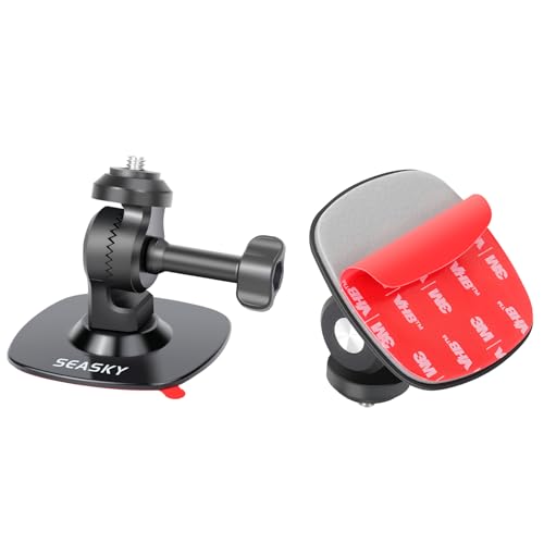SEASKY A2 【Satz von 1】 Flexibler Selbstklebender Helmhalter mit echtem 3M VHB Kleber für Insta360 X4 X3 X2 für GoPro Hero 13/12/11/10/9 Max Sportkamera Zubehör Gebogene Flache Oberfläche Rollski SEASKY A2 【Satz von 1】 Flexibler Selbstklebender Helmhalter mit echtem 3M VHB Kleber für Insta360 X4 X3 X2 für GoPro Hero 13/12/11/10/9 Max Sportkamera Zubehör Gebogene Flache Oberfläche Rollski von SEASKY