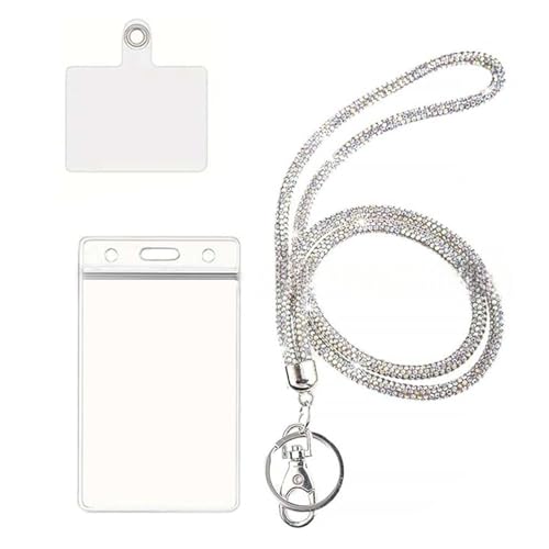 Strasssteine ​​Neck Lanyard Mit Kartenausweishalter 2.64x4.57in Klarer Vertikaler Kartenhalter Und Lanyard Set Für Doctor Nurse von SEAYACK