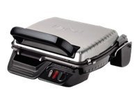 Tefal Kontaktgrill 2in1 GC3050, Schwarz, Metallisch, Titan, Edelstahl, Rechteckig, Rost, 600 cm², Scharnier, Verschlussdeckel von SEB
