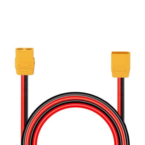 SEBATECH 10FT 10AWG XT90 Connector XT90 Verlängerungskabel Stecker auf Buchse Silikondraht für Solargeneratoren RC LiPo Batterien FPV-Drohnen von SEBATECH