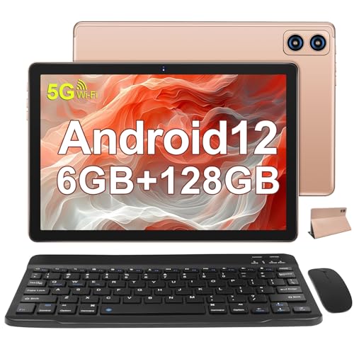 WOZIFAN Tablet 10.1 Zoll Android 12 Tablet PC 6GB RAM + 128GB ROM + TF 512GB Octa-Core 2.0Ghz, | 8000mAh | 5G WiFi | Bluetooth 5.0 | 1280 * 800 Pixels | 5MP+13MP, Tablet mit Tastatur und Maus Gold WOZIFAN Tablet 10.1 Zoll Android 12 Tablet PC 6GB RAM + 128GB ROM + TF 512GB Octa-Core 2.0Ghz, | 8000mAh | 5G WiFi | Bluetooth 5.0 | 1280 * 800 Pixels | 5MP+13MP, Tablet mit Tastatur und Maus Gold von SEBBE