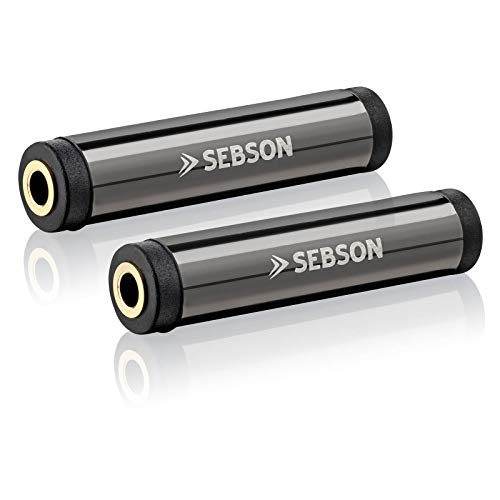 SEBSON 2X Klinken Kupplung 3,5mm Stereo, weiblich/weiblich, AUX Verbinder/Adapter Buchse für Audio Kabel von SEBSON