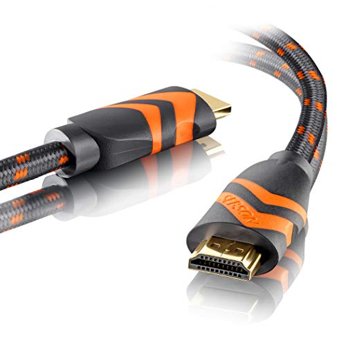 SEBSON HDMI Kabel 1m 2.0b Highspeed mit Ethernet, 4K/60Hz Ultra HD 2160p Full HD 1080p 3D, HDR, ARC Audio Return, geflochten SEBSON HDMI Kabel 1m 2.0b Highspeed mit Ethernet, 4K/60Hz Ultra HD 2160p Full HD 1080p 3D, HDR, ARC Audio Return, geflochten von SEBSON