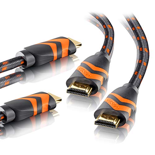 SEBSON HDMI Kabel - 2er Set - 3m 2.0b Highspeed mit Ethernet, 4K/60Hz Ultra HD 2160p Full HD 1080p 3D, HDR, ARC Audio Return, geflochten SEBSON HDMI Kabel - 2er Set - 3m 2.0b Highspeed mit Ethernet, 4K/60Hz Ultra HD 2160p Full HD 1080p 3D, HDR, ARC Audio Return, geflochten von SEBSON