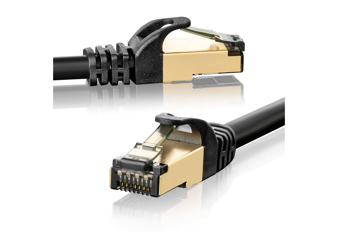 SEBSON LAN Kabel Außen 50m CAT7 10 Gbit/s - wasserdicht UV-beständig IP67 Netzkabel, (5000 cm) von SEBSON