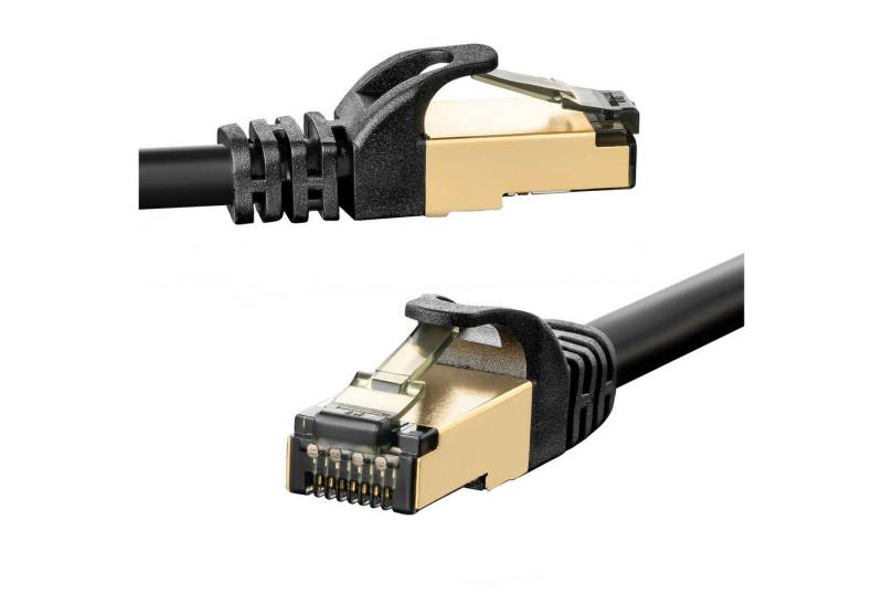SEBSON LAN Kabel Außen 50m CAT7 10 Gbit/s - wasserdicht UV-beständig IP67 Netzkabel, (5000 cm) von SEBSON