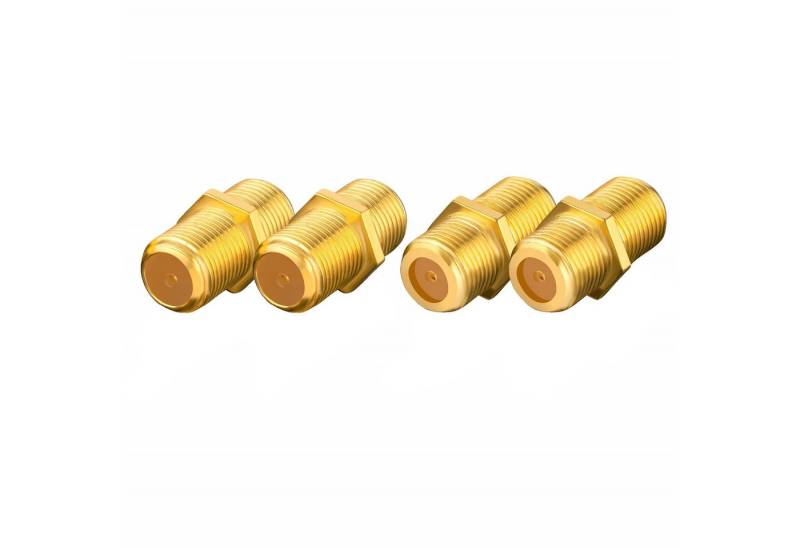 SEBSON SAT Adapter Set - 4x F-Buchse auf F-Buchse - Koaxialkabel Verlängerung TV-Adapter von SEBSON