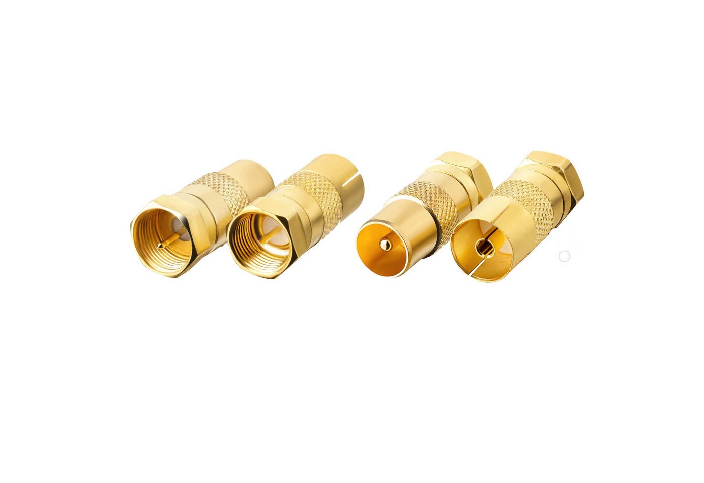 SEBSON SAT Antenne Adapter Set - 2x F-Stecker auf Koax Stecker / Koax Buchse TV-Adapter SEBSON SAT Antenne Adapter Set - 2x F-Stecker auf Koax Stecker / Koax Buchse TV-Adapter von SEBSON