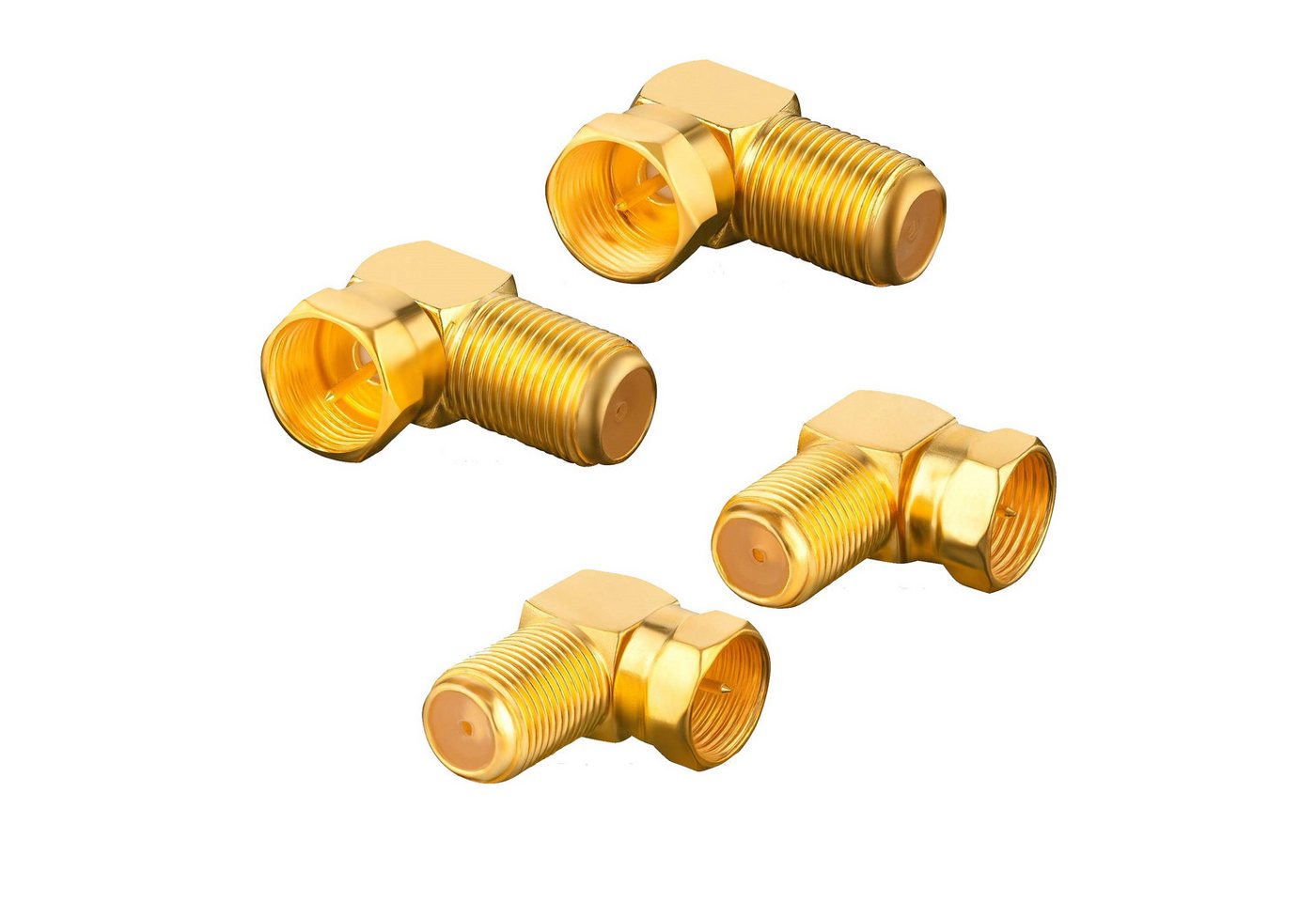 SEBSON SAT Winkel Adapter Set 90° Grad - 4x F-Stecker auf F-Buchse TV-Adapter SEBSON SAT Winkel Adapter Set 90° Grad - 4x F-Stecker auf F-Buchse TV-Adapter von SEBSON