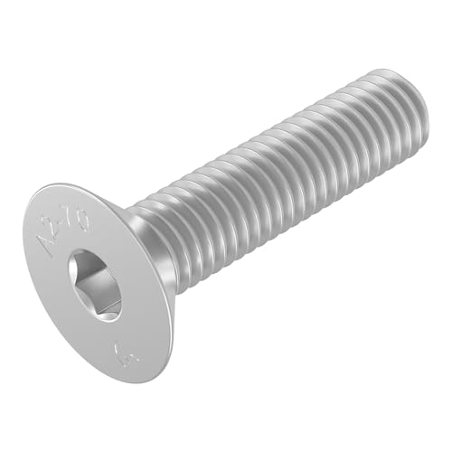 SECCARO Senkschraube M10 x 45 mm, Edelstahl V2A VA A2, DIN 7991 / ISO 10642, Innensechskant, 20 Stück SECCARO Senkschraube M10 x 45 mm, Edelstahl V2A VA A2, DIN 7991 / ISO 10642, Innensechskant, 20 Stück von SECCARO