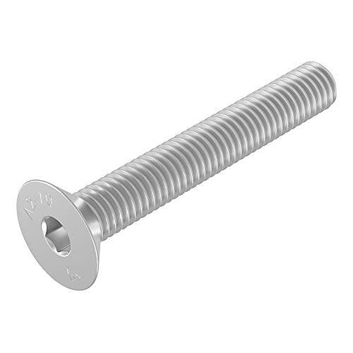 SECCARO Senkschraube M10 x 70 mm, Edelstahl V2A VA A2, DIN 7991 / ISO 10642, Innensechskant, 20 Stück von SECCARO