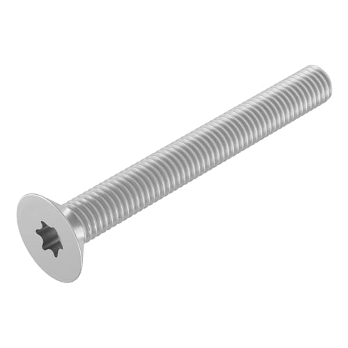 SECCARO Senkschraube M2 x 18 mm, Edelstahl V2A VA A2, ISO 14581, Innensechsrund (TX), Vollgewinde, 20 Stück von SECCARO