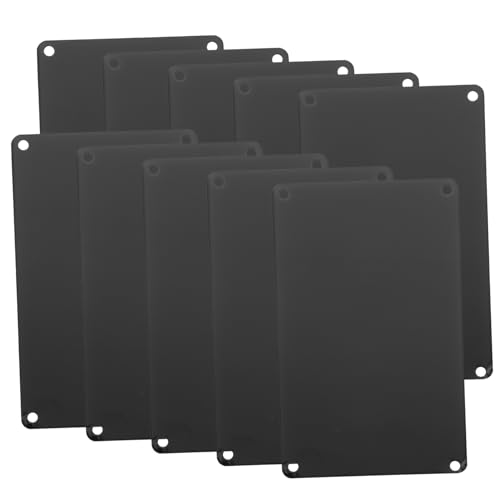 SECFOU 10 Stück Graviertes Schild, Leeres Schild, Multifunktionales Namensschild, DIY Zubehör, Aluminium Türschild, Leeres Metallschild, DIY Namensschild, Metalltürschild, Türzubehör, von SECFOU