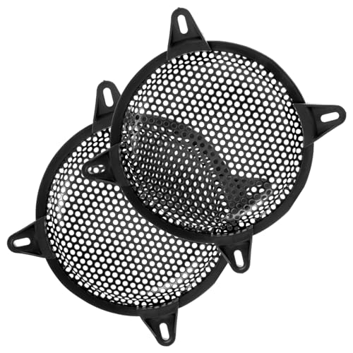 SECFOU 2 Stück Lautsprechergitter, Lautsprecherabdeckung, Subwoofer Lautsprechergitter, Auto Lautsprechergitter, Auto Subwoofer Grill, Lautsprechergitter Abdeckung, Subwoofer Netz, von SECFOU