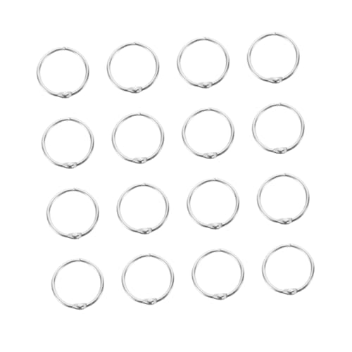 SECFOU 20 Stück Metallschnalle Multifunktionsring Loseblatt Binderringe Ringclips Binderinge Notizbuch Binderring Ringe Für Notizbuch Papierringe Kompakter Binderringverschluss Buchring von SECFOU