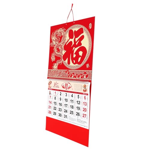 SECFOU 2024 Jahr Des Drachenkalenders Papierkalender Hängender Mondkalender Haushaltswandkalender Neujahrskalender Jahr Des Drachenkalenders Chinesischer Kalender Jahreskalender SECFOU 2024 Jahr Des Drachenkalenders Papierkalender Hängender Mondkalender Haushaltswandkalender Neujahrskalender Jahr Des Drachenkalenders Chinesischer Kalender Jahreskalender von SECFOU