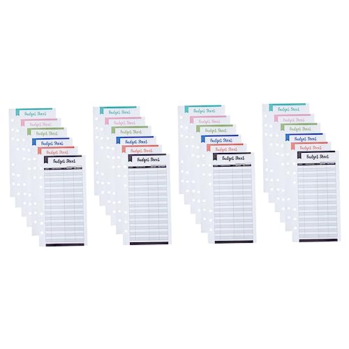 SECFOU 24 Stück Sechs-loch Budget Binder Blätter Cash Planner Refill Umschläge Für Geld Sparen von SECFOU