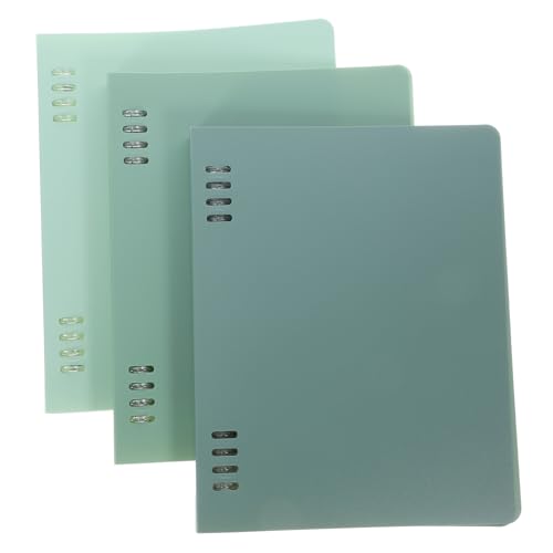 SECFOU 3 Stück Loseblatt Buchumschläge, Notizbuch Ordnerumschläge, Ordnerumschläge, Dokumentenordner Organizer, Dokumenten Organizer Ordner, Scrapbook Ordner, Büro Ordnerumschläge, von SECFOU