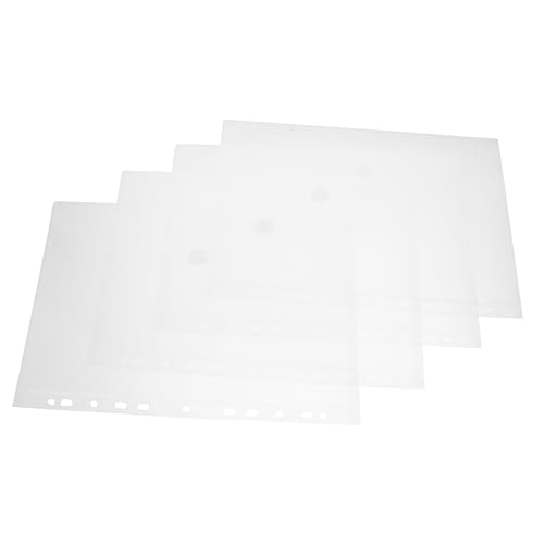 SECFOU 4-teilige Schreibwarentasche Transparente A4-dokumententasche Pvc-aktenmappen Mit Aufkleberknopf Praktische Aktentaschen Für Organisation SECFOU 4-teilige Schreibwarentasche Transparente A4-dokumententasche Pvc-aktenmappen Mit Aufkleberknopf Praktische Aktentaschen Für Organisation von SECFOU