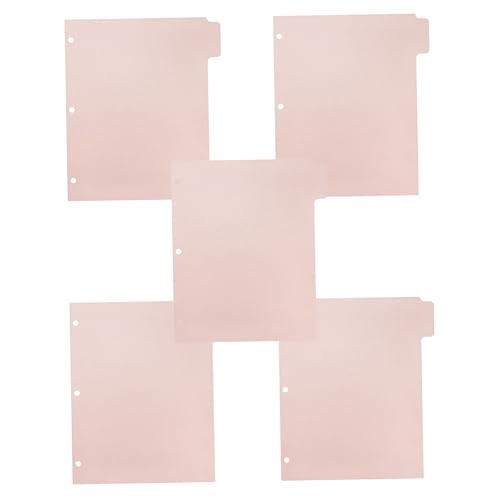 SECFOU 5 Blatt Dateitrennblätter Mit Registerseiten, Registerteiler, Ordnerteiler, Notizbuchteiler, Nachfüllbare Seiten, Ordnertrenner, Ordnerteiler, Dateiteiler Mit Registern SECFOU 5 Blatt Dateitrennblätter Mit Registerseiten, Registerteiler, Ordnerteiler, Notizbuchteiler, Nachfüllbare Seiten, Ordnertrenner, Ordnerteiler, Dateiteiler Mit Registern von SECFOU