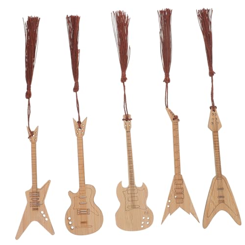 SECFOU 5 Stück Instrumenten Lesezeichen, Buchseitenmarkierungen, Lesezeichen Für Gitarrenmodellierung, Bambus Lesezeichen, Lese Lesezeichen, Gitarrenseitenmarkierungen, Lesezeichen Für SECFOU 5 Stück Instrumenten Lesezeichen, Buchseitenmarkierungen, Lesezeichen Für Gitarrenmodellierung, Bambus Lesezeichen, Lese Lesezeichen, Gitarrenseitenmarkierungen, Lesezeichen Für von SECFOU
