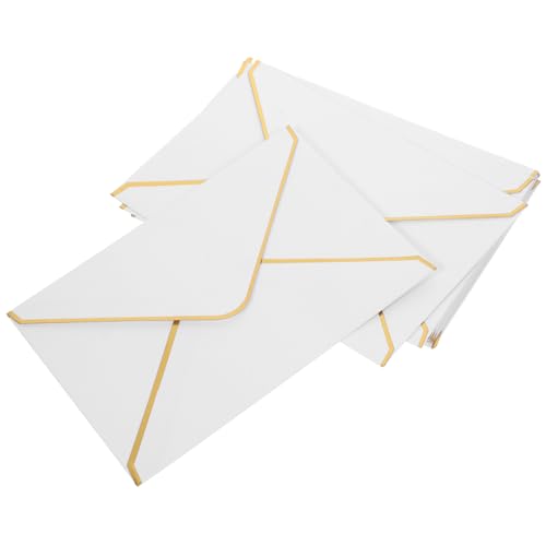 SECFOU 50 Stück Umschläge Mit Vergoldetem Rand, Partykartenumschläge, Leere Hochzeitsumschläge, Tragbare Hochzeitsumschläge, Kompakte Umschläge, Kompakte Hochzeitsumschläge, Leere SECFOU 50 Stück Umschläge Mit Vergoldetem Rand, Partykartenumschläge, Leere Hochzeitsumschläge, Tragbare Hochzeitsumschläge, Kompakte Umschläge, Kompakte Hochzeitsumschläge, Leere von SECFOU