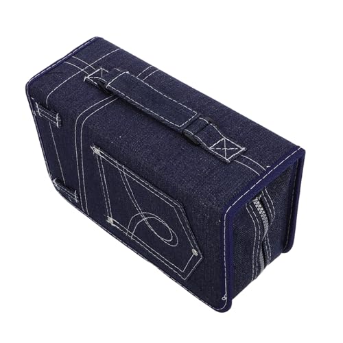 SECFOU Aufbewahrungstasche Für 128 Discs Aus Denim, DVD Aufbewahrungshülle, DVD Hülle, Aufbewahrungsorganizer, DVD Aufbewahrungstaschen, DVD Boxen, DVD Aufbewahrungstasche, DVD von SECFOU