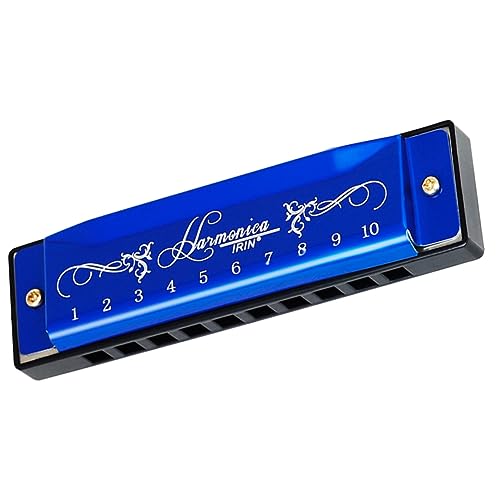 SECFOU Farbige C-Key-Mundharmonika-Musikinstrumente Mundamonika Für Kinder Mundonica Für Erwachsene Mundonica Für Kinder Mundonicas Für Erwachsene Metal Mundonica 10 Löcher 20 Töne Harmonica von SECFOU