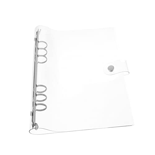 SECFOU Loseblatt Notizbuch, Runde Binderringe, Notizbuchringe, Bindebuchringe, Binderhülle, Loseblatt Binder, Schutz Für Binder, Kleine Binder, Buchbinderringe, Weicher Binder von SECFOU