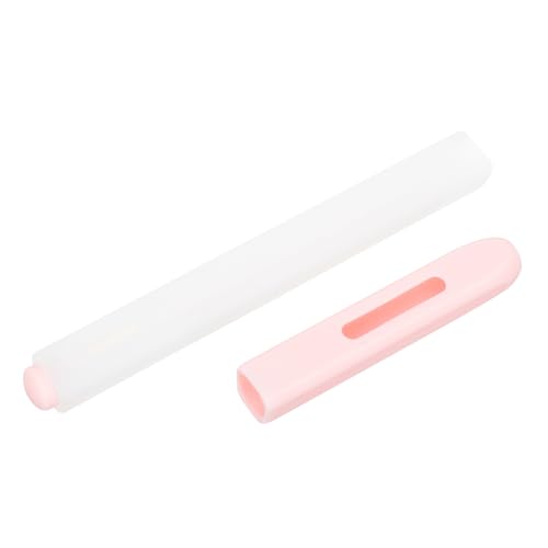 SECFOU Pencil case rollmäppchen federkästchen Stiftabdeckung rechenmäppchen Bleistift Stylus-Stifthülle Federmäppchen 2 Tablet-Hülle Stifthüllen aus Silikon Stifthülse Kieselgel Rosa von SECFOU