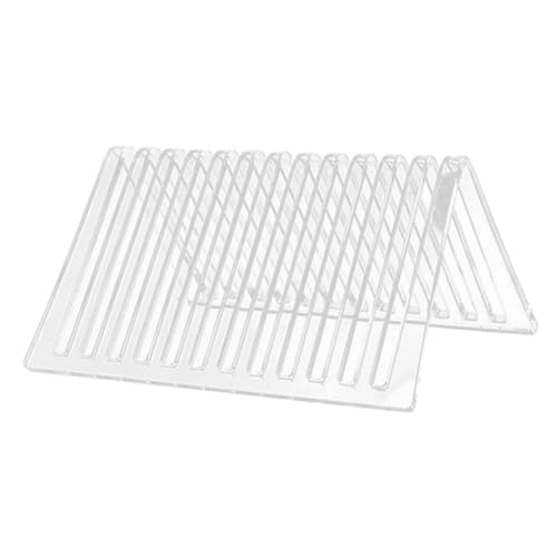 SECFOU Schallplatten Aufbewahrungsregal, Desktop CD Rack, Schallplattenständer, Acryl Desktop Schallplattenständer, Albumcover Halter, Schallplattenhalter, Desktop Datei Organizer, von SECFOU