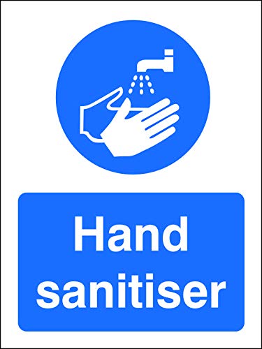 SECO"Hand Sanitärier", 200 x 300 mm, halbstarrer Kunststoff Sicherheitsschild von SECO