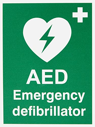 Seco AED Notfall-Defibrillator-Schild, 150 mm x 200 mm – 1 mm, halbstarrer Kunststoff Seco AED Notfall-Defibrillator-Schild, 150 mm x 200 mm – 1 mm, halbstarrer Kunststoff von SECO