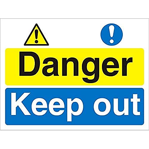 Seco Danger, Keep Out Schild aus Schaumstoff-PVC, 400 x 300 mm, 3 mm von SECO