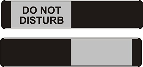 Seco Do Not Disturb/Blanko Schiebeschild, 255 mm x 52 mm – 1,5 mm gebürstetes Aluminiumverbundwerk, 5 Stück von SECO
