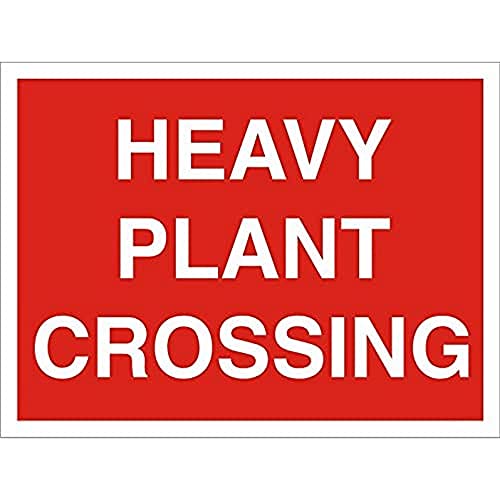 Seco Heavy Plant Crossing Schild aus Schaumstoff-PVC, 600 x 450 mm, 3 mm von SECO