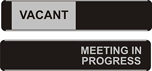 Seco Vacant/Meeting In Progress Schiebeschild, 255 mm x 52 mm, Aluminium/PVC, 5 Stück Seco Vacant/Meeting In Progress Schiebeschild, 255 mm x 52 mm, Aluminium/PVC, 5 Stück von SECO