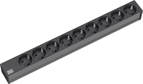 19" Steckdosenleiste 9fach, ohne Schalter, schwarz 19" Steckdosenleiste 9fach, ohne Schalter, schwarz von SECOMP