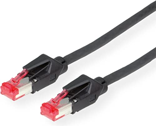 Value CAT6 5 m 5 m CAT6 S/FTP (STP) schwarz Netzwerk-Kabel – Netzwerk-Kabel (5 m, Cat6, S/FTP (STP), RJ-45, RJ-45, schwarz) von SECOMP