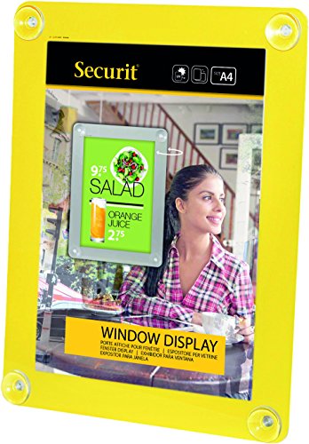 Securit Fenster-Schildhalter A4 gelb Securit Fenster-Schildhalter A4 gelb von SECURIT