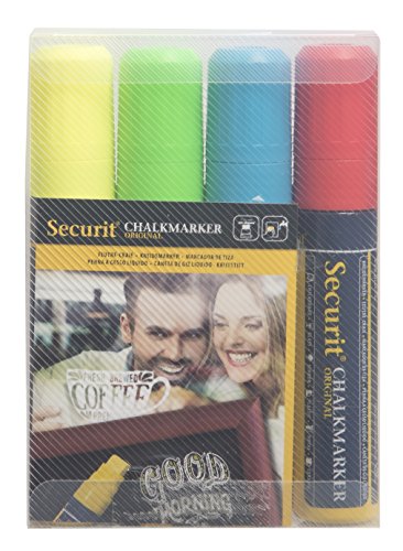 Securit SMA720-V4 Kreidemarker Original Large, 4er Etui Securit SMA720-V4 Kreidemarker Original Large, 4er Etui von SECURIT