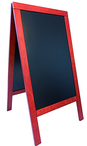 Securit Standtafel, zusammenklappbar, 70 x 135 cm, lackiert, mahagonifarben von SECURIT