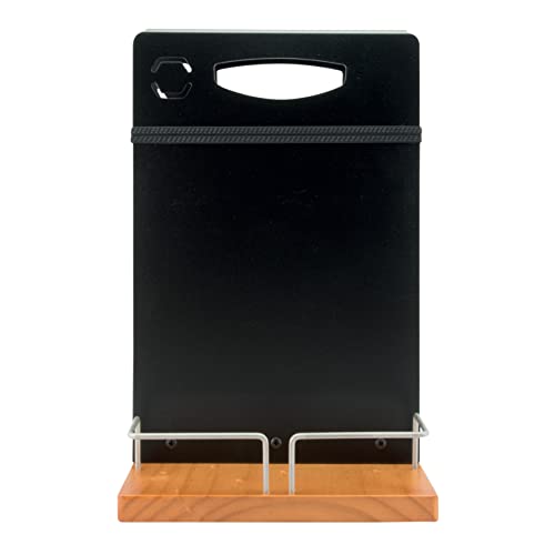 Securit Tischaufsteller Table Caddy, mit Kreidetafel, Holz, Schwarz, 35 x 22.3 x 20.3 cm von SECURIT