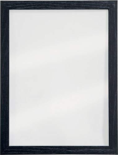 Securit Wandtafel, transparent, mit schwarzem Rahmen, 2 Flüssigkreidemarker in Schwarz und Weiß, 30 x 40 cm von SECURIT
