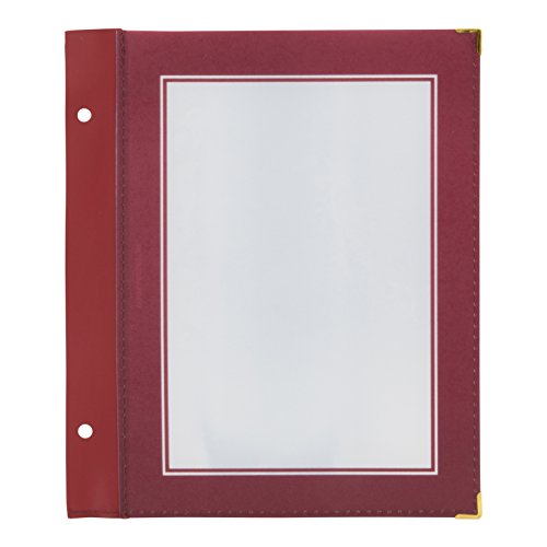 Securit Wood-Range A5 Menükarteneinsätze für doppelseitigen 5er. Satz, Weinrot von SECURIT