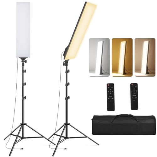 SEDGEWIN LED Videolicht 23.6", 2 Pack Dimmbare 2500-7500K Vollbild Streaming licht Studiolicht 36W Fotolicht Videoleuchte mit Fernbedienung 2M Stativ für Fotografie/Videokonferenz Beleuchtung/YouTube SEDGEWIN LED Videolicht 23.6", 2 Pack Dimmbare 2500-7500K Vollbild Streaming licht Studiolicht 36W Fotolicht Videoleuchte mit Fernbedienung 2M Stativ für Fotografie/Videokonferenz Beleuchtung/YouTube von SEDGEWIN